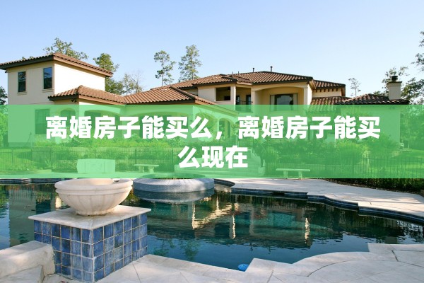 离婚房子能买么，离婚房子能买么现在