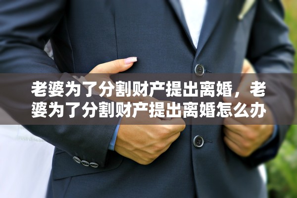 老婆为了分割财产提出离婚,老婆为了分割财产提出离婚怎么办 老婆为了分割财产提出离婚,老婆为了分割财产提出离婚怎么办