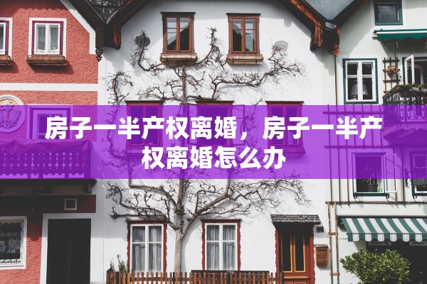 房子一半产权离婚,房子一半产权离婚怎么办 房子一半产权离婚,房子一半产权离婚怎么办