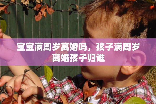 宝宝满周岁离婚吗，孩子满周岁离婚孩子归谁