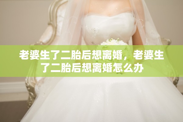 老婆生了二胎后想离婚，老婆生了二胎后想离婚怎么办
