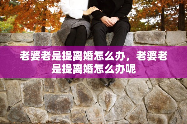 老婆老是提离婚怎么办，老婆老是提离婚怎么办呢