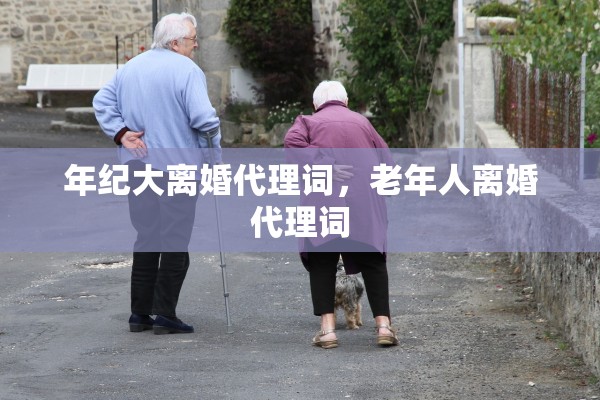 年纪大离婚代理词，老年人离婚代理词