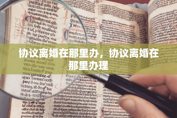 协议离婚在那里办，协议离婚在那里办理