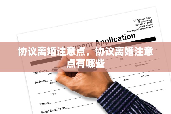 协议离婚注意点，协议离婚注意点有哪些