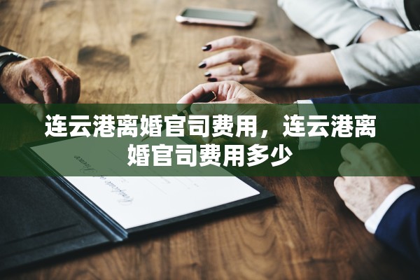 连云港离婚官司费用，连云港离婚官司费用多少