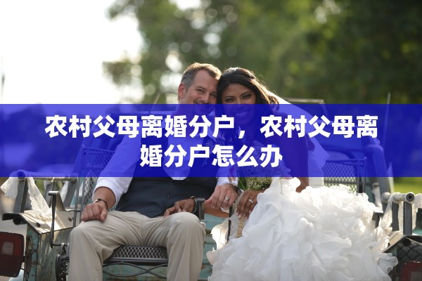 农村父母离婚分户,农村父母离婚分户怎么办 农村父母离婚分户,农村父母离婚分户怎么办