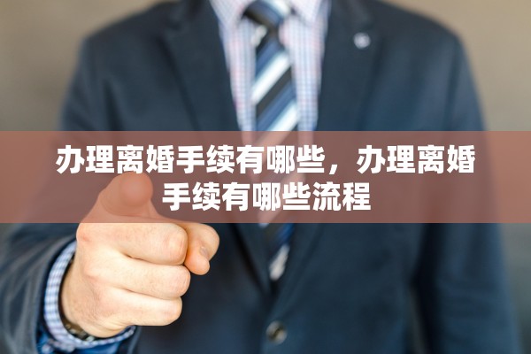 办理离婚手续有哪些，办理离婚手续有哪些流程