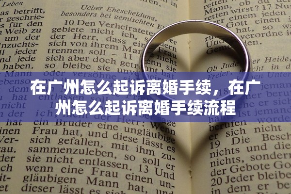 在广州怎么起诉离婚手续，在广州怎么起诉离婚手续流程