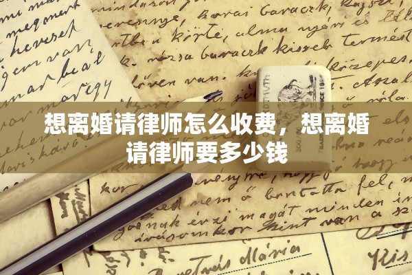 想离婚请律师怎么收费，想离婚请律师要多少钱
