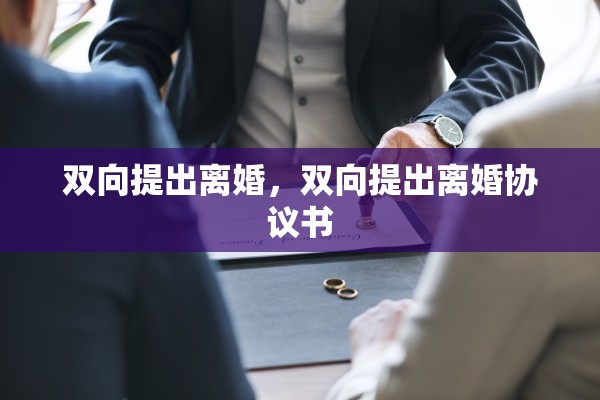 双向提出离婚,双向提出离婚协议书 双向提出离婚,双向提出离婚协议书