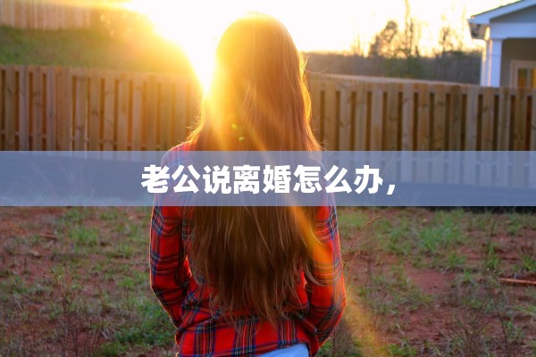 老公说离婚怎么办, 老公说离婚怎么办,
