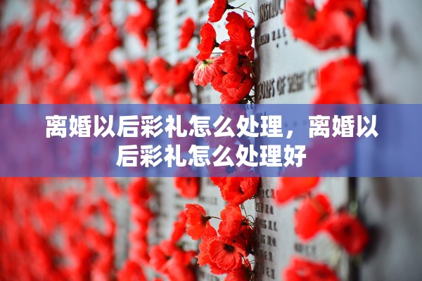 离婚以后彩礼怎么处理,离婚以后彩礼怎么处理好 离婚以后彩礼怎么处理,离婚以后彩礼怎么处理好