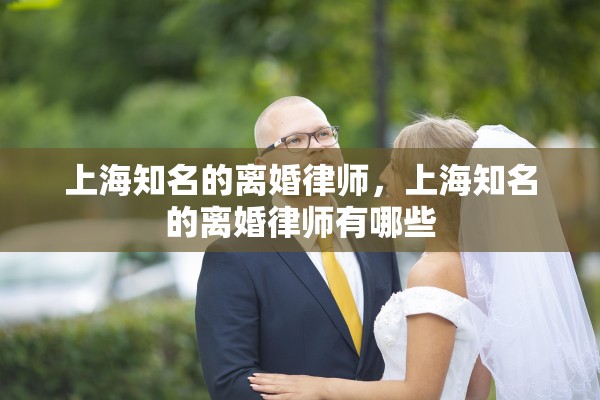 上海知名的离婚律师，上海知名的离婚律师有哪些