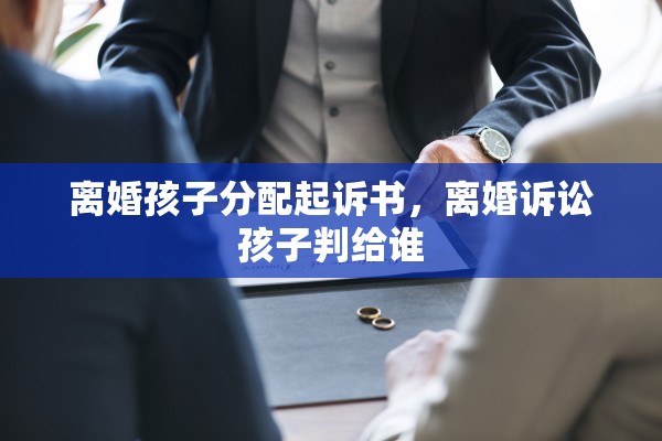 离婚孩子分配起诉书，离婚诉讼孩子判给谁