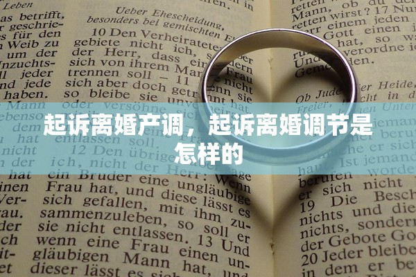 起诉离婚产调,起诉离婚调节是怎样的 起诉离婚产调,起诉离婚调节是怎样的