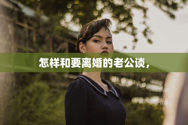 怎样和要离婚的老公谈, 怎样和要离婚的老公谈,