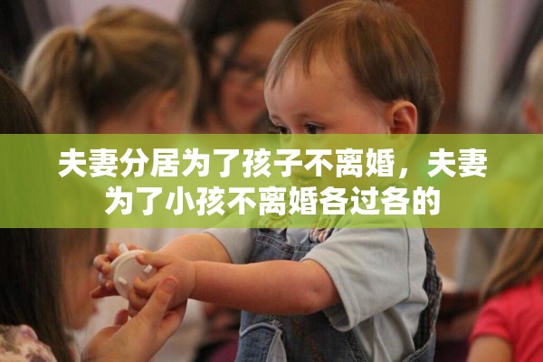 夫妻分居为了孩子不离婚,夫妻为了小孩不离婚各过各的 夫妻分居为了孩子不离婚,夫妻为了小孩不离婚各过各的