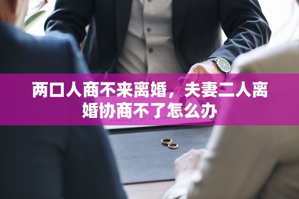 两口人商不来离婚，夫妻二人离婚协商不了怎么办