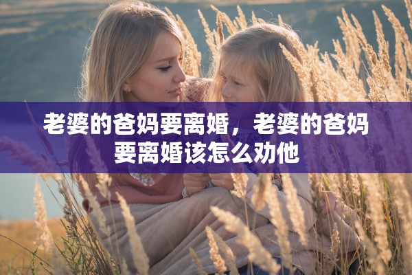 老婆的爸妈要离婚,老婆的爸妈要离婚该怎么劝他 老婆的爸妈要离婚,老婆的爸妈要离婚该怎么劝他