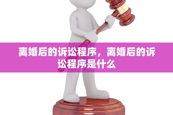 离婚后的诉讼程序，离婚后的诉讼程序是什么