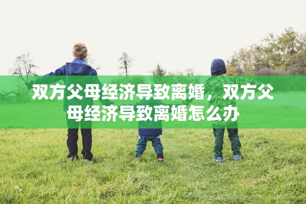 双方父母经济导致离婚,双方父母经济导致离婚怎么办 双方父母经济导致离婚,双方父母经济导致离婚怎么办
