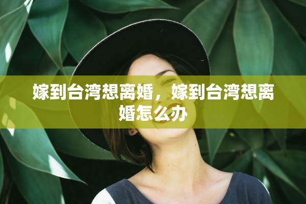 嫁到台湾想离婚，嫁到台湾想离婚怎么办