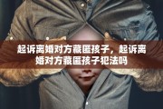 起诉离婚对方藏匿孩子，起诉离婚对方藏匿孩子犯法吗