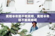 离婚半年能不能离婚，离婚半年能不能离婚呢