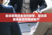起诉离婚现金如何转移，起诉离婚现金如何转移财产
