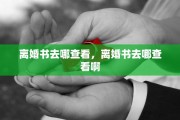 离婚书去哪查看，离婚书去哪查看啊