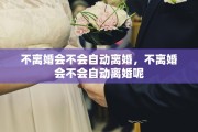 不离婚会不会自动离婚，不离婚会不会自动离婚呢