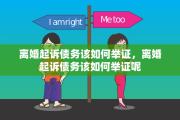 离婚起诉债务该如何举证，离婚起诉债务该如何举证呢