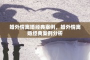 婚外情离婚经典案例，婚外情离婚经典案例分析