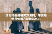 想离婚但是怕男方没钱，想离婚但是怕男方没钱怎么办