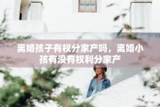 离婚孩子有权分家产吗，离婚小孩有没有权利分家产