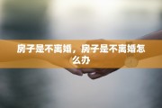 房子是不离婚，房子是不离婚怎么办