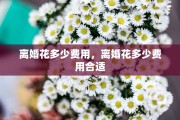 离婚花多少费用，离婚花多少费用合适