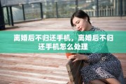 离婚后不归还手机，离婚后不归还手机怎么处理