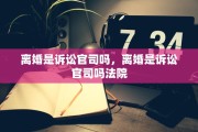 离婚是诉讼官司吗，离婚是诉讼官司吗法院