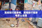离婚前打砸家电，离婚前打砸家电怎么处理