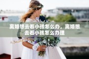 离婚想去看小孩怎么办，离婚想去看小孩怎么办理