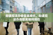 街道司法办会管离婚吗，街道司法办会管离婚吗现在