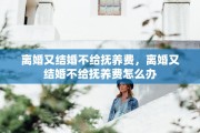 离婚又结婚不给抚养费，离婚又结婚不给抚养费怎么办