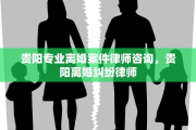 贵阳专业离婚案件律师咨询，贵阳离婚纠纷律师