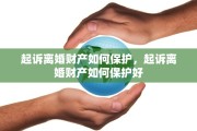 起诉离婚财产如何保护，起诉离婚财产如何保护好