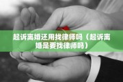 起诉离婚还用找律师吗（起诉离婚是要找律师吗）