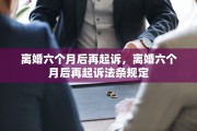 离婚六个月后再起诉，离婚六个月后再起诉法条规定