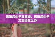 再婚后生子又离婚，再婚后生子又离婚怎么办