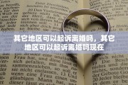 其它地区可以起诉离婚吗，其它地区可以起诉离婚吗现在